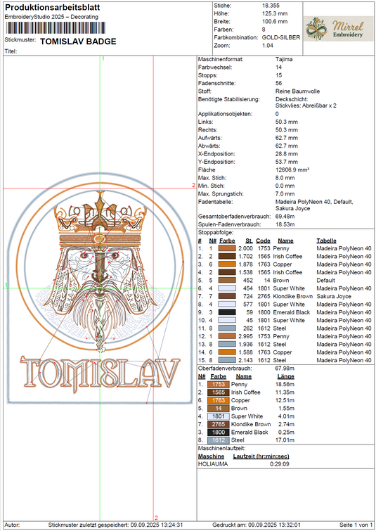 König Tomislav GOLD Badge